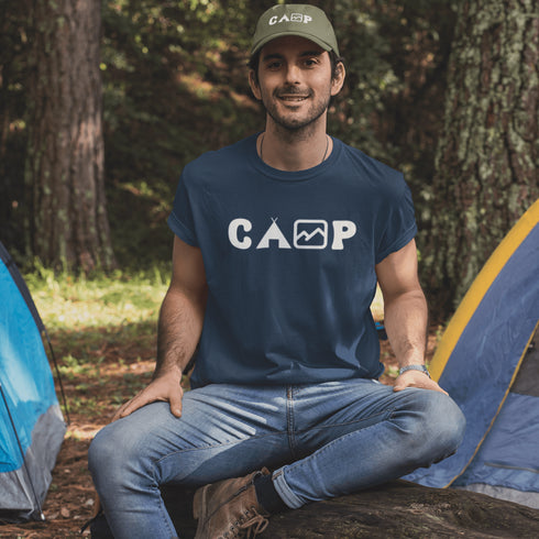This soft and comfortable tee is the ultimate must-have for anyone who loves the great outdoors. Made from high-quality materials, this t-shirt is built to withstand even the toughest of camping trips.
